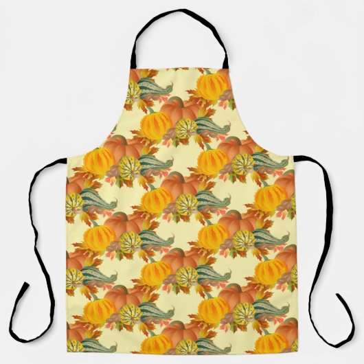 Tablier Citrouille d'automne (Recto)