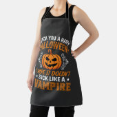 Tablier Citrouille de vampire drôle d'Halloween (Insitu)