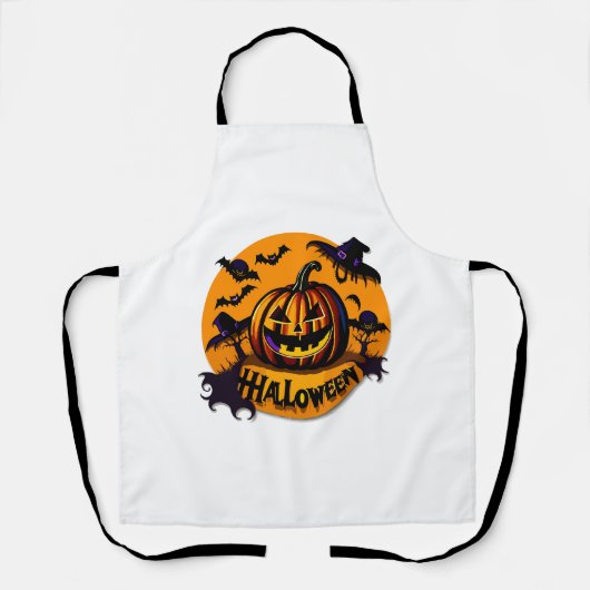 Tablier Citrouille d'Halloween (Recto)