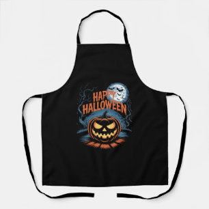 Tablier Citrouille d'Halloween effrayante