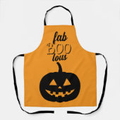 Tablier Citrouille d'Halloween FAB BOO LOUS (Recto)