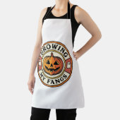 Tablier Citrouille d'Halloween Faisant Pousser Mes Crocs B (Insitu)