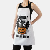 Tablier Citrouille d'Halloween Sorcière Double Ennui Desig (Insitu)