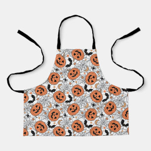 Tablier Citrouille éffrayant Motif Halloween