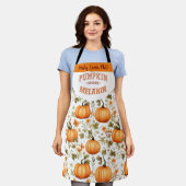 Tablier Citrouille épicé Melanin Fall Leaves nom (Porté)
