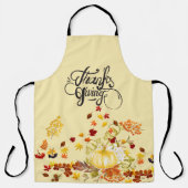 Tablier Citrouille Et Feuille (Recto)