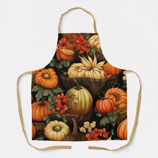 Tablier Citrouille et plus encore, automne, (Recto)