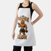 Tablier Citrouille Fer Vintage Bodybuilder Halloween Desig (Insitu)