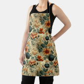 Tablier Citrouille Florale Automne Vintage Teinte Variable (Insitu)