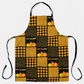 Tablier Citrouille Halloween Patchwork Motif (Recto)