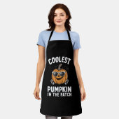 Tablier Citrouille la plus cool du patch Halloween (Porté)