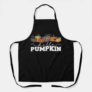 Tablier Citrouille Leopard Automne Femmes Mignonne Automne