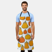 Tablier Citrouille récolter motif transparent. Oran mûr de (Porté)