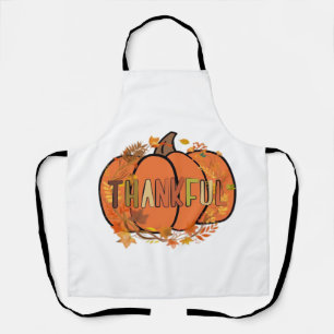 Tablier Citrouille Reconnaissante T-Shirt de Thanksgiving