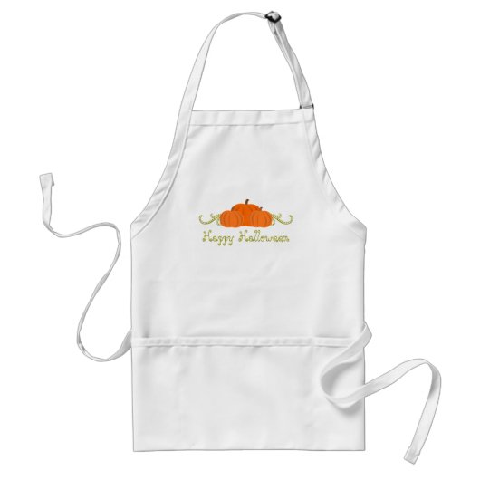 Tablier Citrouille Swirls Halloween Apron (Devant)