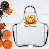 Tablier Citrouille Thanksgiving Custom Fall Kitchen Cadeau