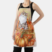 Tablier Citrouilles Automne Récolte Chat (Insitu)