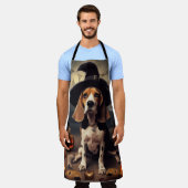 Tablier Citrouilles Beagle Halloween Épouvantables (Porté)