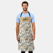 Tablier Citrouilles d'aire de cuisine personnalisée (Porté)