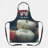 Tablier Citrouilles d'automne dans un jardin rustique (Recto)