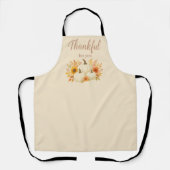 Tablier Citrouilles d'automne et tournesols | Élégant Than (Recto)