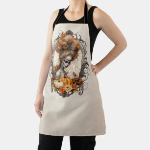 Tablier Citrouilles de Dame Flippante Goth Merci