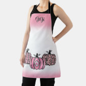 Tablier Citrouilles de l'automne rose Sensibilisation au c (Insitu)