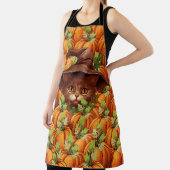 TABLIER CITROUILLES DE THANKSGIVING CHAT MIGNON (Insitu)
