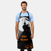 Tablier Citrouilles d'Halloween et chauves-souris (Porté)