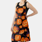 Tablier Citrouilles d'Halloween : Motif Éffrayant sans cou (Insitu)