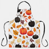 Tablier Citrouilles et feuilles d'automne (Recto)