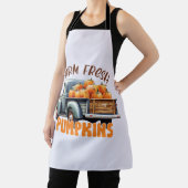 Tablier Citrouilles frais - Camion rustique (Insitu)