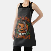 Tablier Citrouilles Regard Fixe Halloween Mains de Squelet (Insitu)