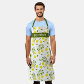Tablier Citrus citron personnalisé Jaune, Cuisine (Porté)