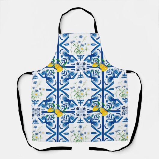 Tablier Citrus, citrons, méditerranéen (Recto)