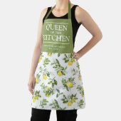 Tablier Citrus Lemons Queen of the Kitchen Name Apron (Insitu)