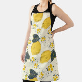 Tablier Citrus seamless pattern with colorful yellow lemon (Insitu)