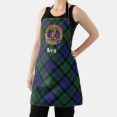 Tablier Clan Baird Crest sur Tartan (Insitu)
