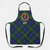 Tablier Clan Baird Crest sur Tartan (Recto)