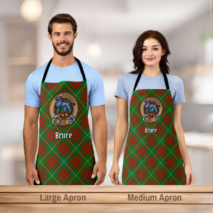 Tablier Clan Bruce Crest sur la chasse Tartan