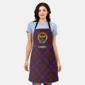 Tablier Clan Carnegie Crest sur Tartan (Porté)