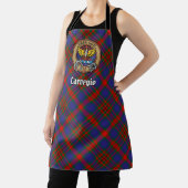Tablier Clan Carnegie Crest sur Tartan (Insitu)