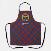 Tablier Clan Carnegie Crest sur Tartan (Recto)