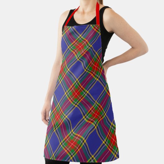 Tablier Clan Chef MacBeth Tartan Plaid Motif (Insitu)