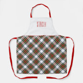 Tablier Clan Chef Stewart Robe Royale Tartan Nom de la pla (Recto)