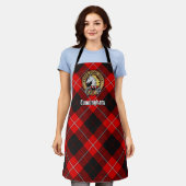 Tablier Clan Cunningham Crest sur Tartan (Porté)