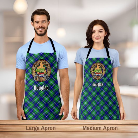 Tablier Clan Douglas Crest sur Tartan