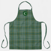 Tablier Clan écossais Currie Tartan Plaid Monogramme (Recto)
