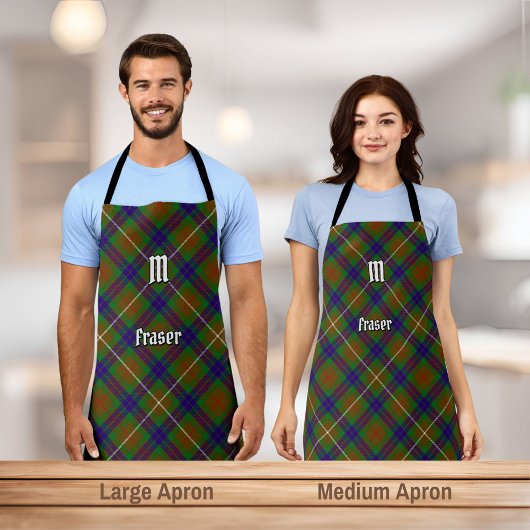 Tablier Clan Fraser Chasse Tartan Apron