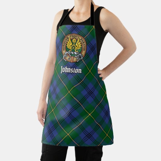 Tablier Clan Johnston Crest Apron (Insitu)